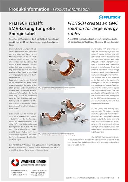 PFLITSCH Produktinformation EMV-Anschlussbock beitragsbild