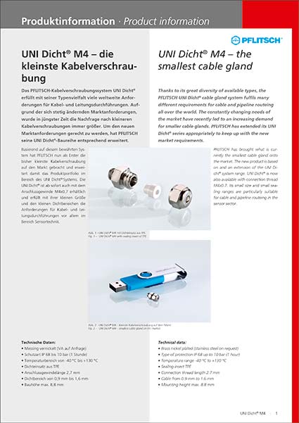 PFLITSCH, Produktinformation, UNI Dicht M4 beitragsbild