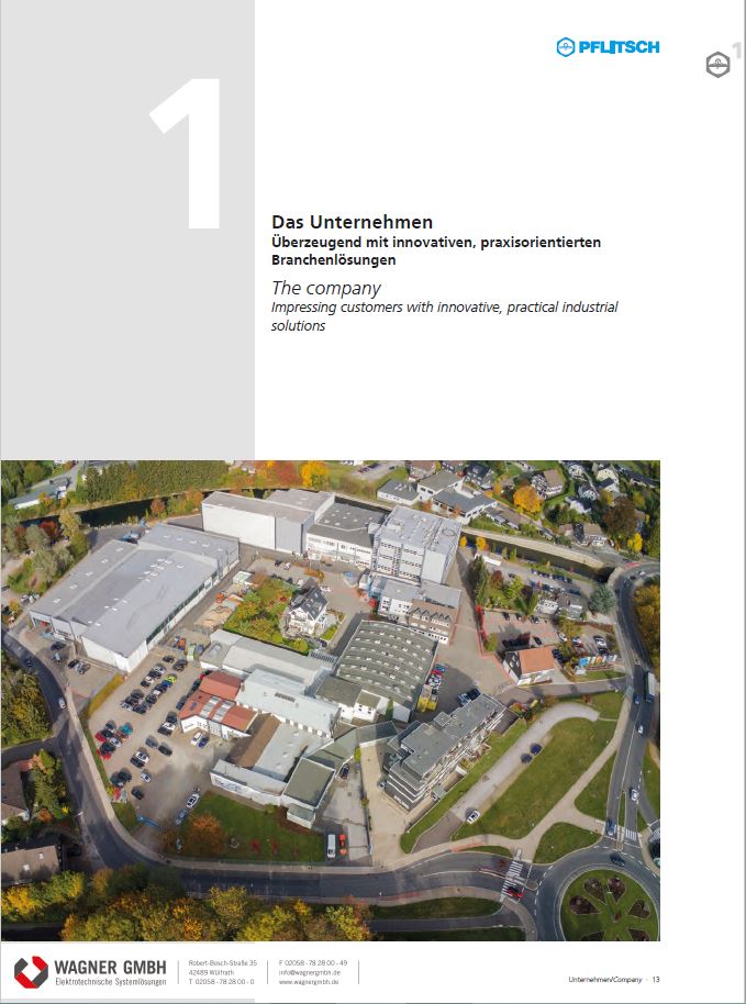 PFLITSCH Kabelführung-Katalog Unternehmen // 1