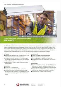 LED2WORK LED Arbeitsplatzleuchten PROFILED AC+DC