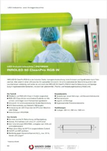 LED2WORK LED Maschinenleuchten Industrieleuchten INROLED 50 CleanPro RGB-W