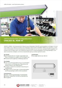 LED2WORK LED Arbeitsplatzleuchten UNILED SL RGB-W