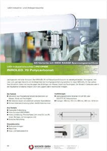LED2WORK LED Maschinenleuchten Industrieleuchten INROLED_70 Polycarbonat