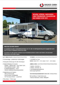 Roadshow Flyer-PFLITSCH, WAGNERGMBH