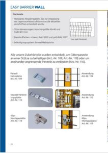 Della Casa Reti Easy Barrier Wall Schutzzaunsystem