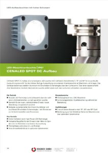LED2WORK LED Maschinenleuchte CENALED SPOT DC Aufbau