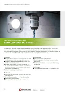 LED2WORK LED Maschinenleuchte CENALED SPOT DC Einbau