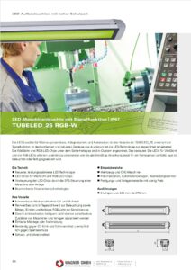 LED2WORK LED Maschinenleuchte TUBELED_25 RGB-W