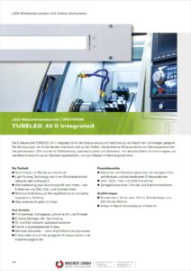 LED2WORK LED Maschinenleuchte TUBELED_40 II Integrated