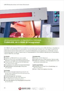 LED2WORK LED Maschinenleuchte mit Signalfunktion, Signalleuchte TUBELED_40 II Integrated RGB-W