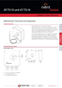 nVent RAYCHEM AT-TS 13 AT-TS 14 elektronische Thermostate 2024
