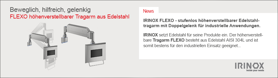 Slider RINOX FLEXO Edelstahl Tragarm WAGNER GMBH