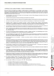 BARAD Kabeltragsysteme Kabelrinnen-Maschinenkanäle, WAGNER GMBH