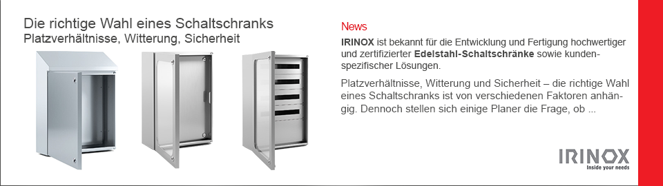 Slider IRINOX der richtige Schaltschrank, WAGNERGMBH 02-2025