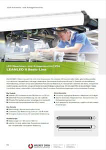 LED2WORK LED Maschinenleuchten Industrieleuchten LEANLED II Basic-Line
