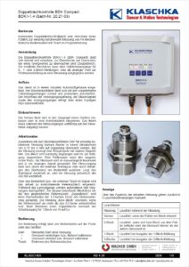 KLASCHKA Doppelblechkontrolle BDK Compact WAGNER GMBH