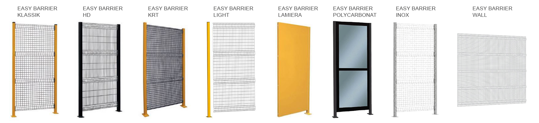 Hier geht es zum Gesamtkatalog der EASY BARRIER Schutzzaunssysteme Della Casa Reti EASY BARRIER Schutzzaunsysteme