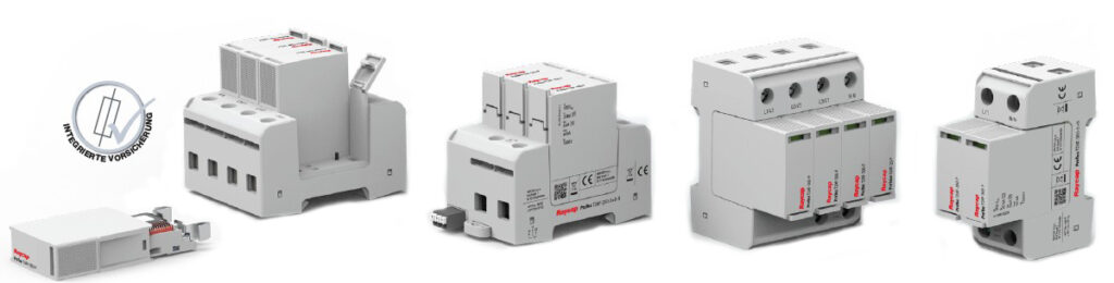 Hier kommen Sie zum Flyer der Raycap ProTec T2AF Serie Raycap ProTec T2AF Serie Überspannungsschutz mit integrierter Vorsicherung WAGNERGMBH zusammen