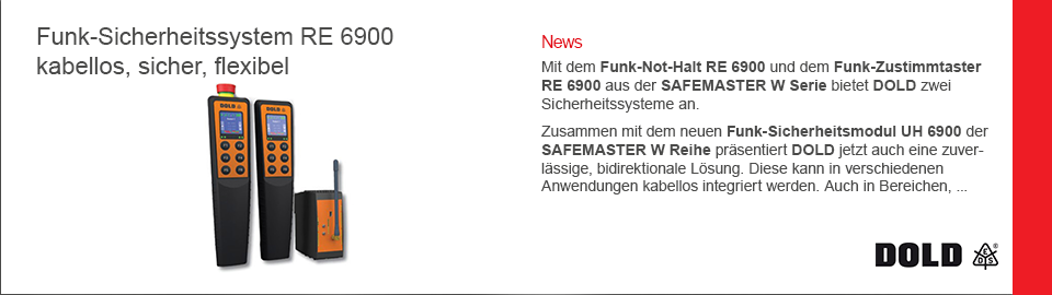 DOLD Safemaster W Funk Sicherheitssystem RE 6900 WAGNERGMBH 08-2026